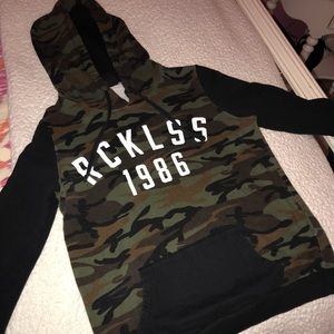 Young and Reckless Camo sweatshirt
